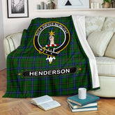 Clan Henderson (MacKendrick) Family Tartan Crest BlanketsFI56 Clan Henderson Tartan Today