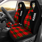 Clan Kerr Tartan Crest Flash Style Car Seat Cover DG27 Clan Kerr Tartan Today