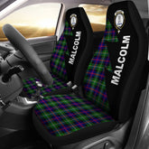 Clan Malcolm (MacCallum) Modern Tartan Crest Car Seat Cover - Flash StyleQG97 Clan MacCallum Tartan Today