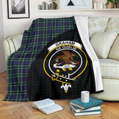 Clan Graham of Montrose Modern Tartan Crest Blanket Wave Style TE97 Clan Rose Tartan Today