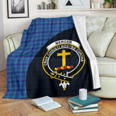 Clan Mercer Modern Family Tartan Crest Blanket 3 Sizes WG10 Clan Mercer Tartan Today
