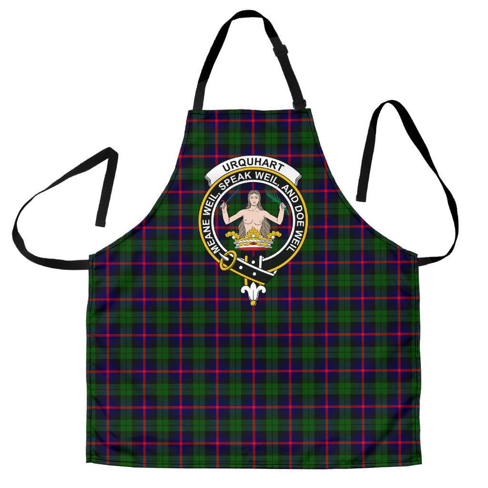 Clan Urquhart Modern Tartan Crest Apron LP15 Clan Urquhart Tartan Today