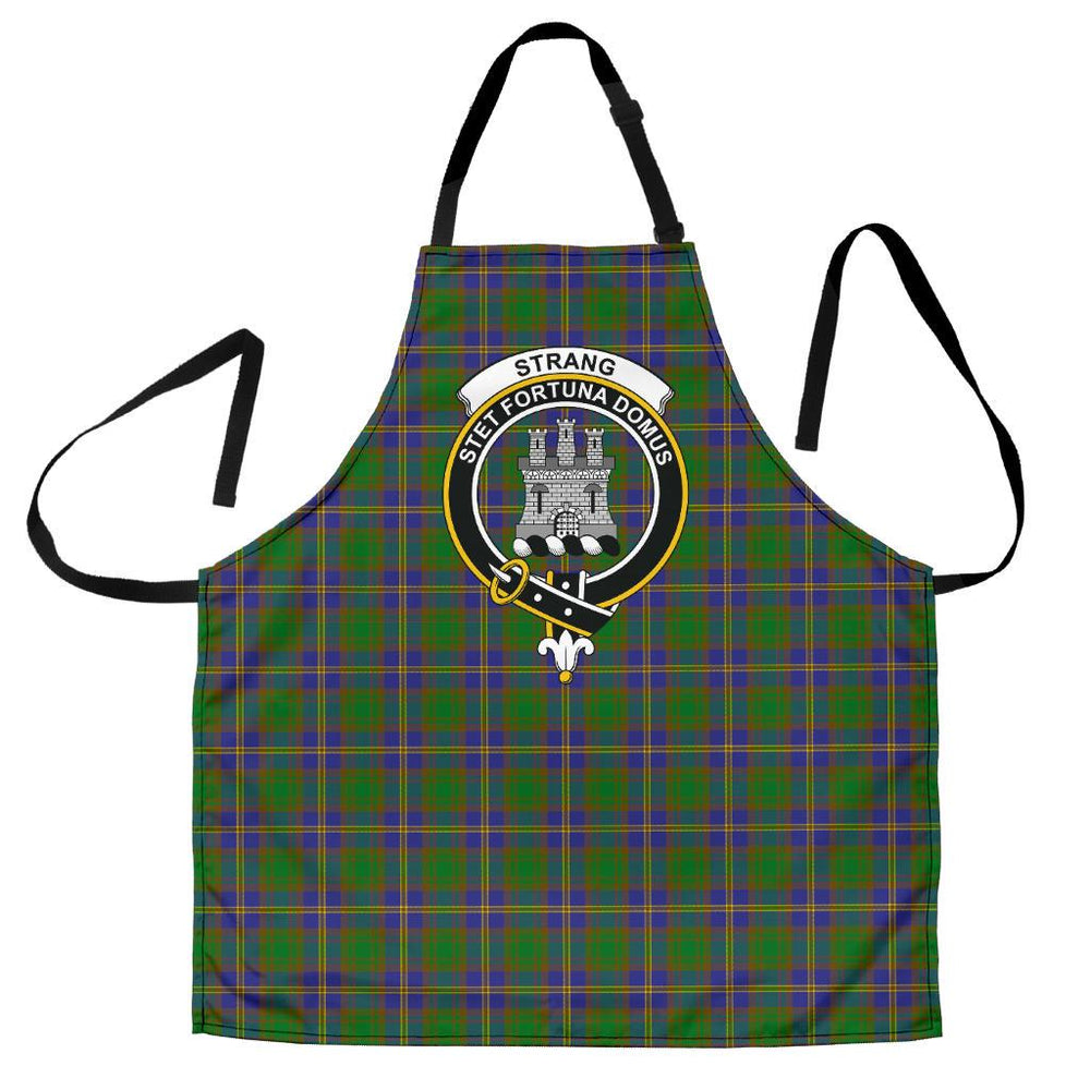 Clan Strange of Balkaskie Tartan Crest Apron JV16 Clan Strange Tartan Today