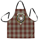 Clan Cunningham Burgundy Dancers Tartan Crest Apron KP53 Clan Cunningham Tartan Today