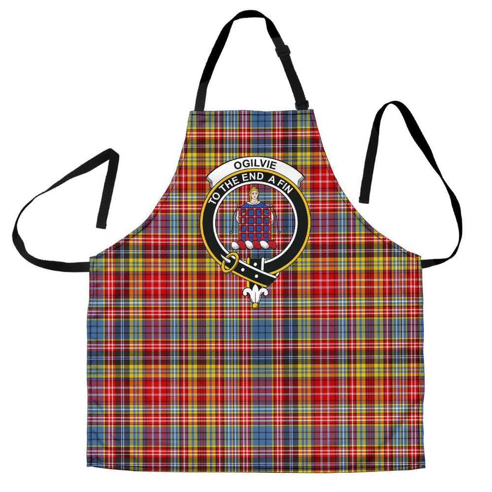 Clan Ogilvie of Airlie Ancient Tartan Crest Apron DR88 Clan Ogilvie Tartan Today