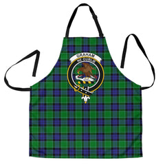 Clan Graham of Menteith Modern Tartan Crest Apron SV57 Clan Graham Tartan Today