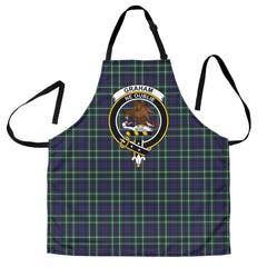 Clan Graham of Montrose Modern Tartan Crest Apron AD59 Clan Rose Tartan Today