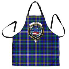 Clan Weir Modern Tartan Crest Apron DR52 Clan Weir Tartan Today