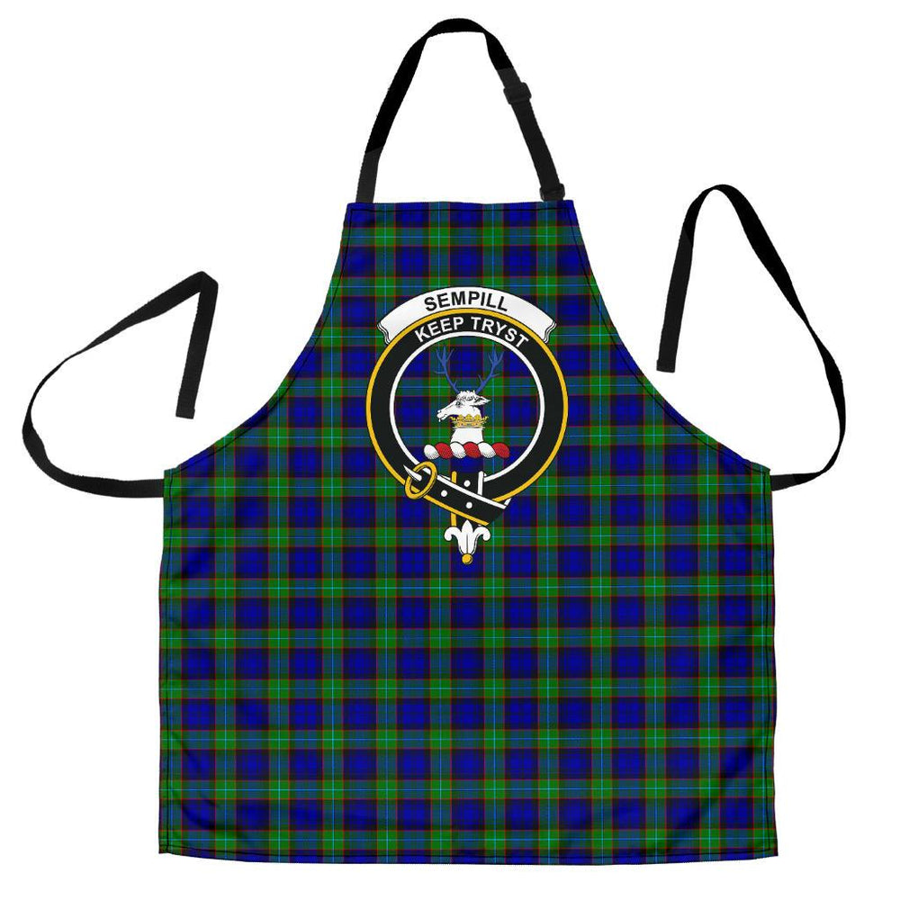 Clan Sempill Modern Tartan Crest Apron WQ91 Clan Sempill Tartan Today