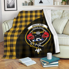 Clan MacLeod of Lewis Ancient Tartan Crest Blanket Wave Style ZG22 Clan Hall Tartan Today