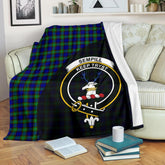 Clan Sempill Modern Tartan Crest Blanket Wave Style JH83 Clan Sempill Tartan Today