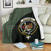 Clan MacKinnon Hunting Ancient Tartan Crest Blanket Wave Style KC96 Clan MacKinnon Tartan Today