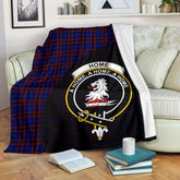 Clan Home Modern Tartan Crest Blanket Wave Style ME22 Clan Home/Hume Tartan Today