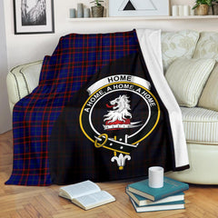 Clan Home Modern Tartan Crest Blanket Wave Style ME22 Clan Home/Hume Tartan Today