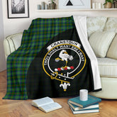 Clan Cranstoun Tartan Crest Blanket Wave Style ZC18 Clan Cranstoun Tartan Today