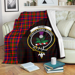 Clan Gow Modern Tartan Crest Blanket Wave Style RC72 Clan Gow Tartan Today