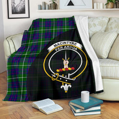 Clan MacIntyre Hunting Modern Tartan Crest Blanket Wave Style OH64 Clan MacIntyre Tartan Today