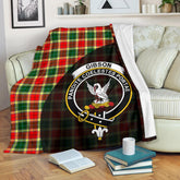 Clan Gibbs Tartan Crest Blanket Wave Style NA69 Clan Gibbs Tartan Today