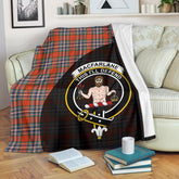 Clan MacFarlane Ancient Tartan Crest Blanket Wave Style SQ57 Clan MacFarlane Tartan Today