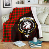Clan Dunbar Modern Tartan Crest Blanket Wave Style FT93 Clan Dunbar Tartan Today