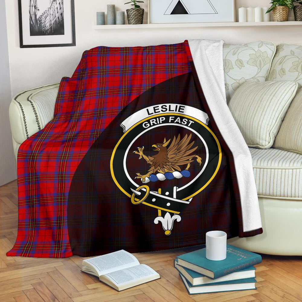 Clan Clan Leslie Modern Tartan Crest Blanket Wave Style CM13 Clan Leslie Tartan Today