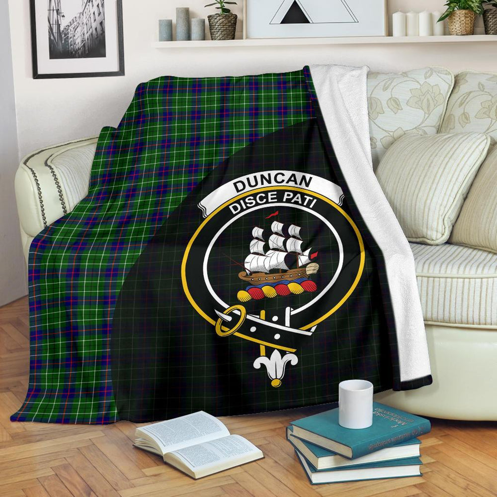 Clan Duncan Modern Tartan Crest Blanket Wave Style GP89 Clan Duncan Tartan Today