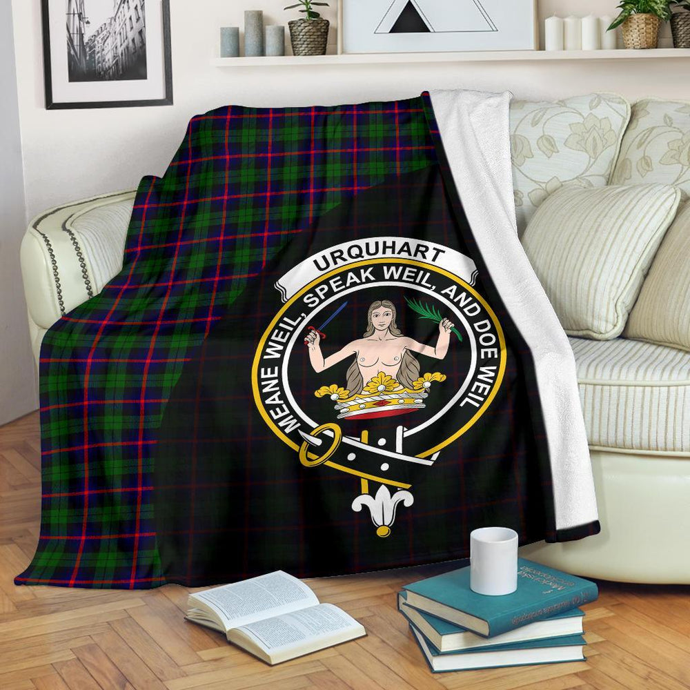 Clan Urquhart Modern Tartan Crest Blanket Wave Style XZ41 Clan Urquhart Tartan Today