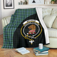 Clan Melville Tartan Crest Blanket Wave Style AU59 Clan Melville Tartan Today