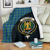 Clan Falconer Tartan Crest Blanket Wave Style TY67 Clan Falconer Tartan Today
