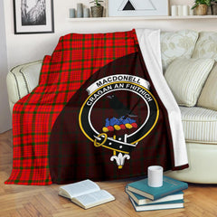 Clan MacDonnell of Keppoch Modern Tartan Crest Blanket Wave Style OI63 Clan MacDonnell of Keppoch Tartan Today