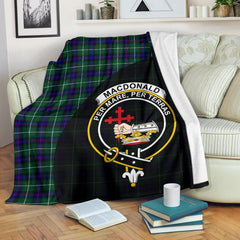 Clan MacDonald of the Isles Hunting Modern Tartan Crest Blanket Wave Style ZR81 Clan MacDonald Tartan Today