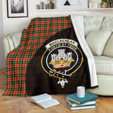 Clan MacLachlan Hunting Modern Tartan Crest Blanket Wave Style GI23 Clan Hall Tartan Today