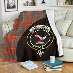 Clan MacDougall Ancient Tartan Crest Blanket Wave Style OM50 Clan MacDougall Tartan Today
