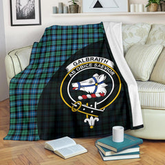 Clan Galbraith Ancient Tartan Crest Blanket Wave Style NP96 Clan Rait Tartan Today