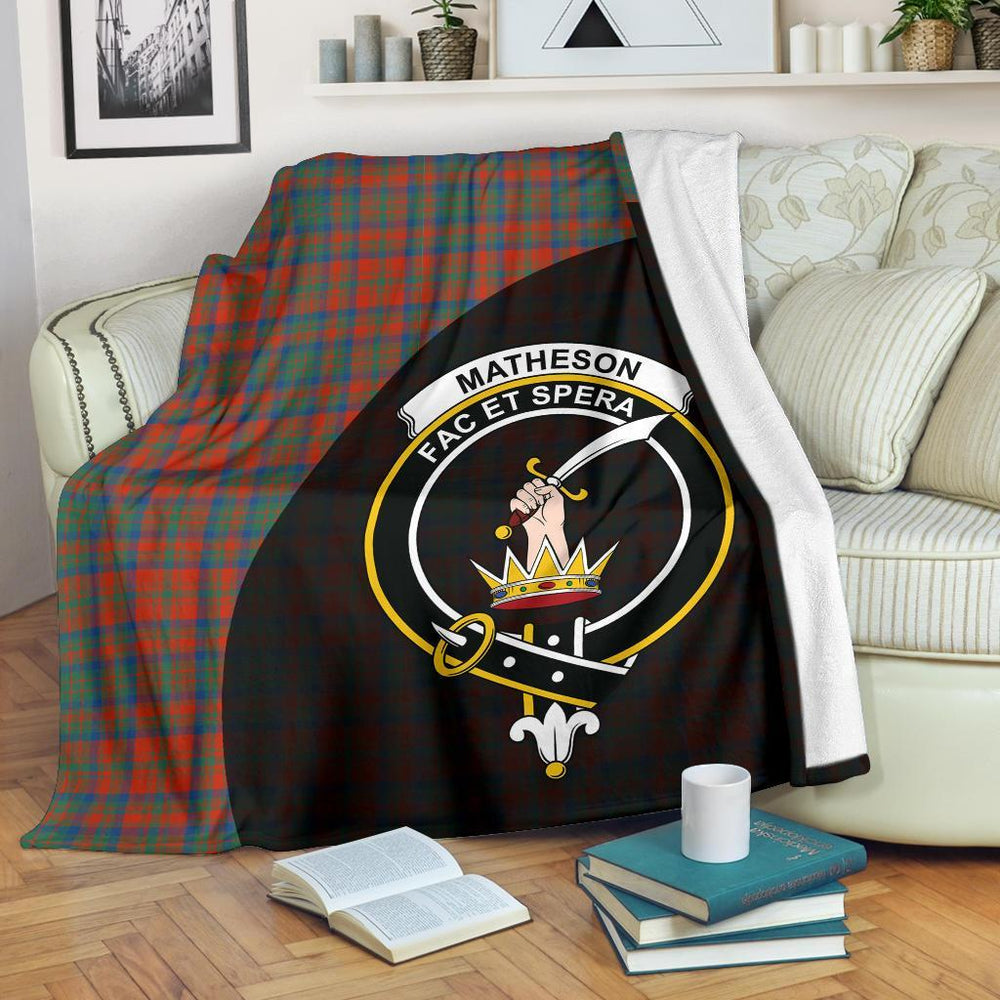 Clan Matheson Ancient Tartan Crest Blanket Wave Style FJ39 Clan Matheson Tartan Today