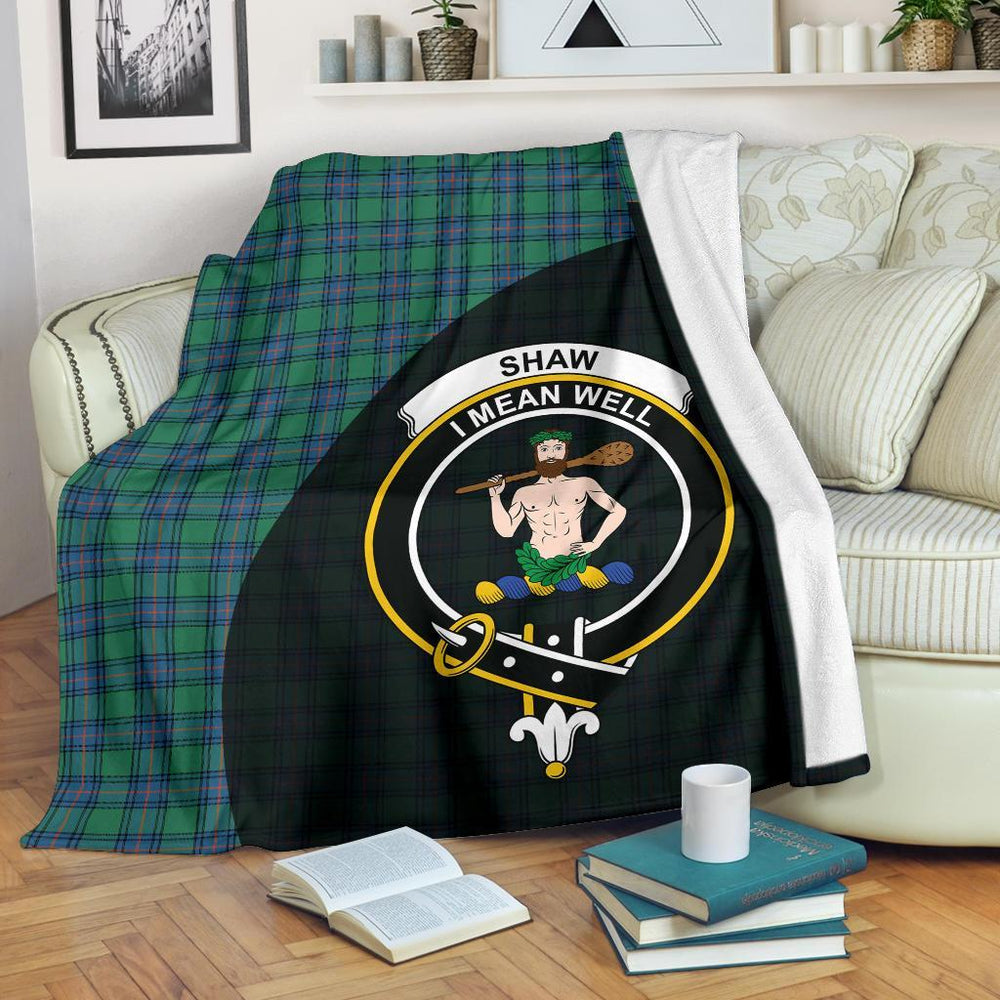 Clan Shaw Ancient Tartan Crest Blanket Wave Style WA93 Clan Shaw Tartan Today