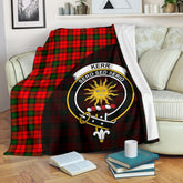 Clan Kerr Modern Tartan Crest Blanket Wave Style YA19 Clan Kerr Tartan Today