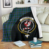 Clan Cockburn Ancient Tartan Crest Blanket Wave Style ZU14 Clan Cockburn Tartan Today