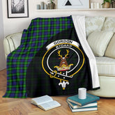 Clan Gordon Modern Tartan Crest Blanket Wave Style VB78 Clan Gordon Tartan Today