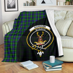 Clan Gordon Modern Tartan Crest Blanket Wave Style VB78 Clan Gordon Tartan Today