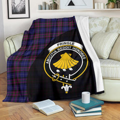Clan Pride of Scotland Tartan Crest Blanket Wave Style SM53 Clan Hall Tartan Today