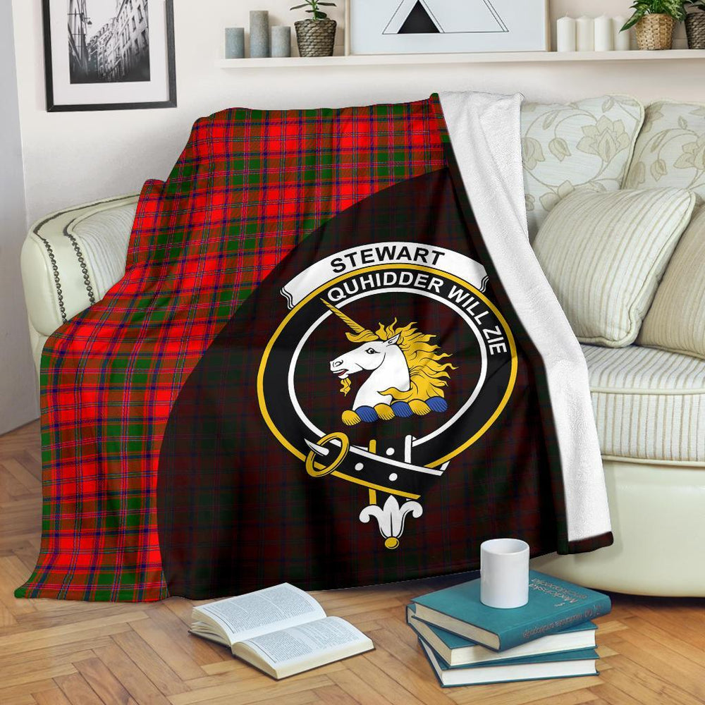 Clan Stewart of Appin Modern Tartan Crest Blanket Wave Style HS68 Clan Stewart of Appin Tartan Today
