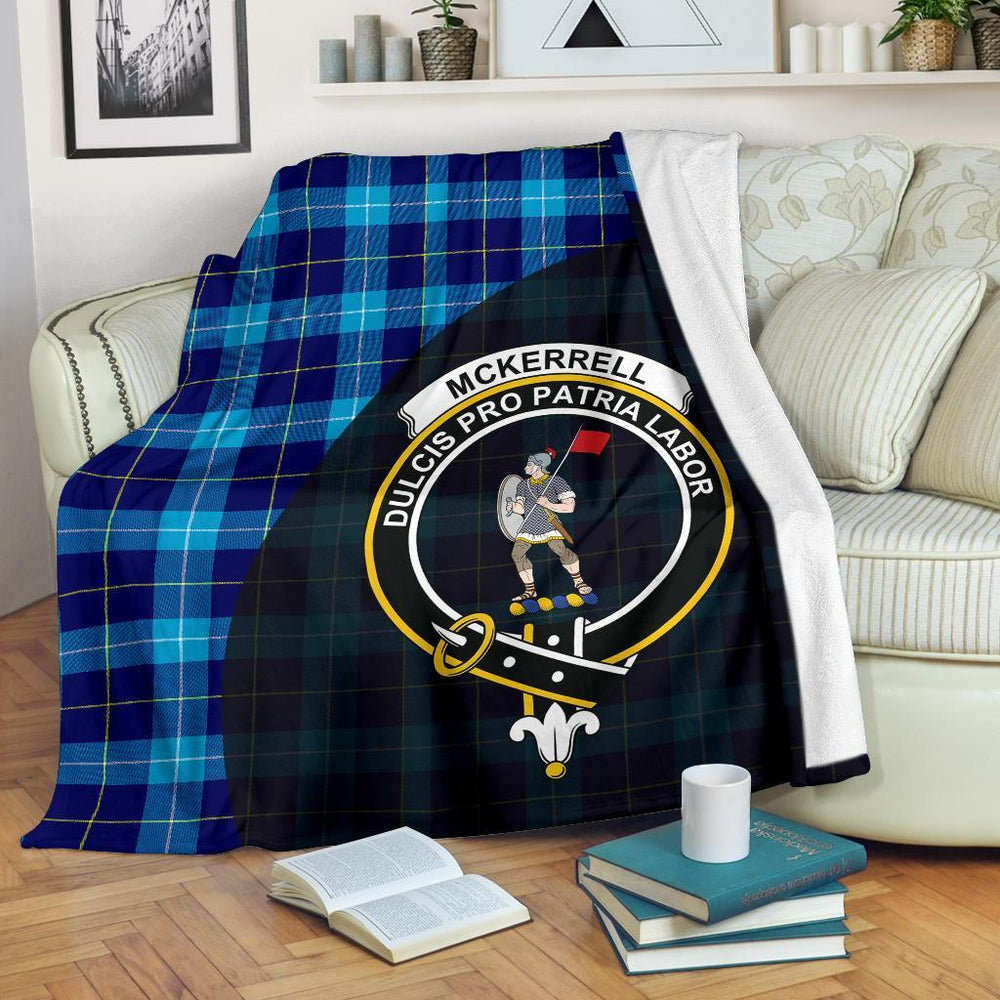 Clan McKerrell Tartan Crest Blanket Wave Style WI28 Clan Kerr Tartan Today
