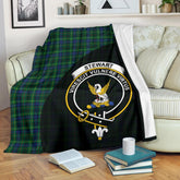 Clan Stewart Hunting Modern Tartan Crest Blanket Wave Style LX93 Clan Stewart Tartan Today