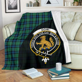 Clan Graham of Menteith Ancient Tartan Crest Blanket Wave Style AT42 Clan Graham Tartan Today