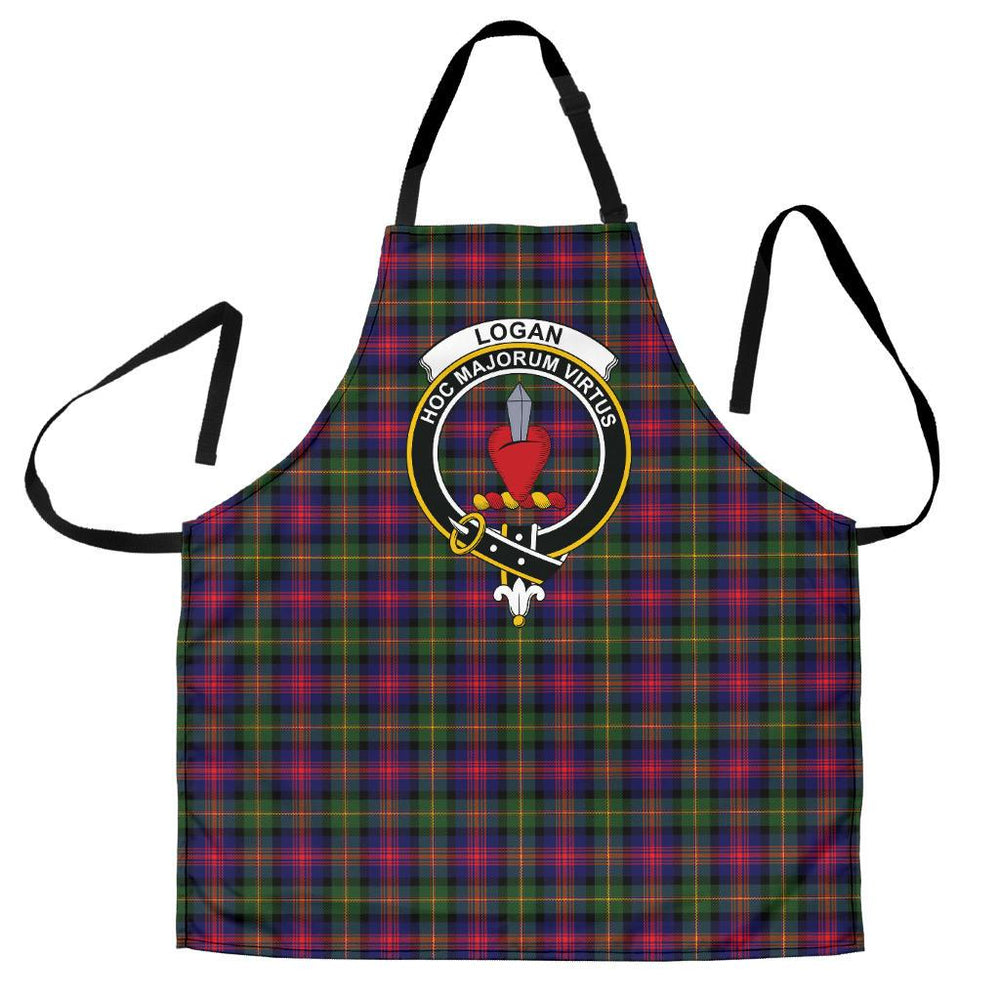 Clan Logan Modern Tartan Crest Apron BW75 Clan Logan Tartan Today