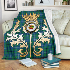 Clan Douglas Ancient Tartan Crest Blanket Gold Thistle Style XY48 Clan Douglas Tartan Today