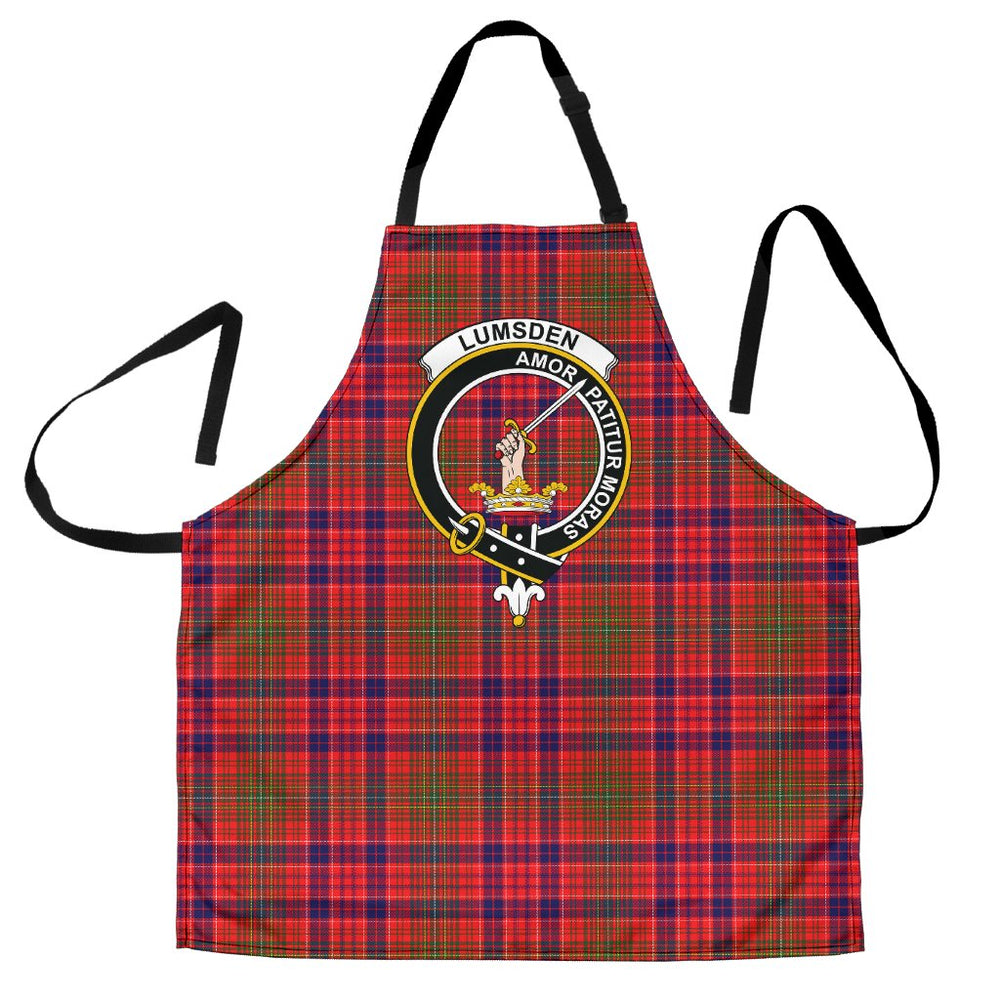 Clan Lumsden Modern Tartan Crest Apron BS70 Clan Lumsden Tartan Today
