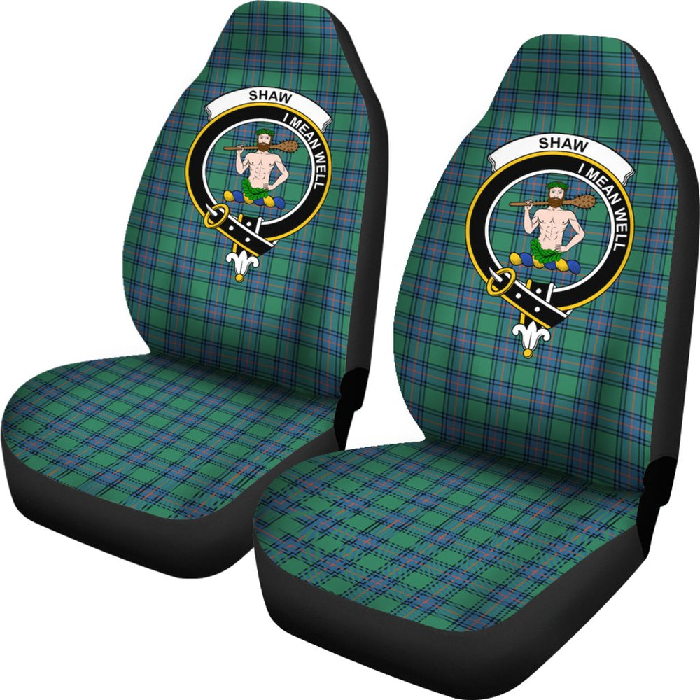 Clan Shaw Of Sauchie Tartan Crest Car Seat Cover FW51 Clan Shaw Tartan Today