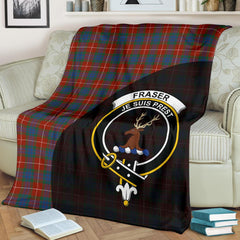 Clan Fraser Ancient Tartan Crest Blanket Wave Style ZR40 Clan Fraser Tartan Today
